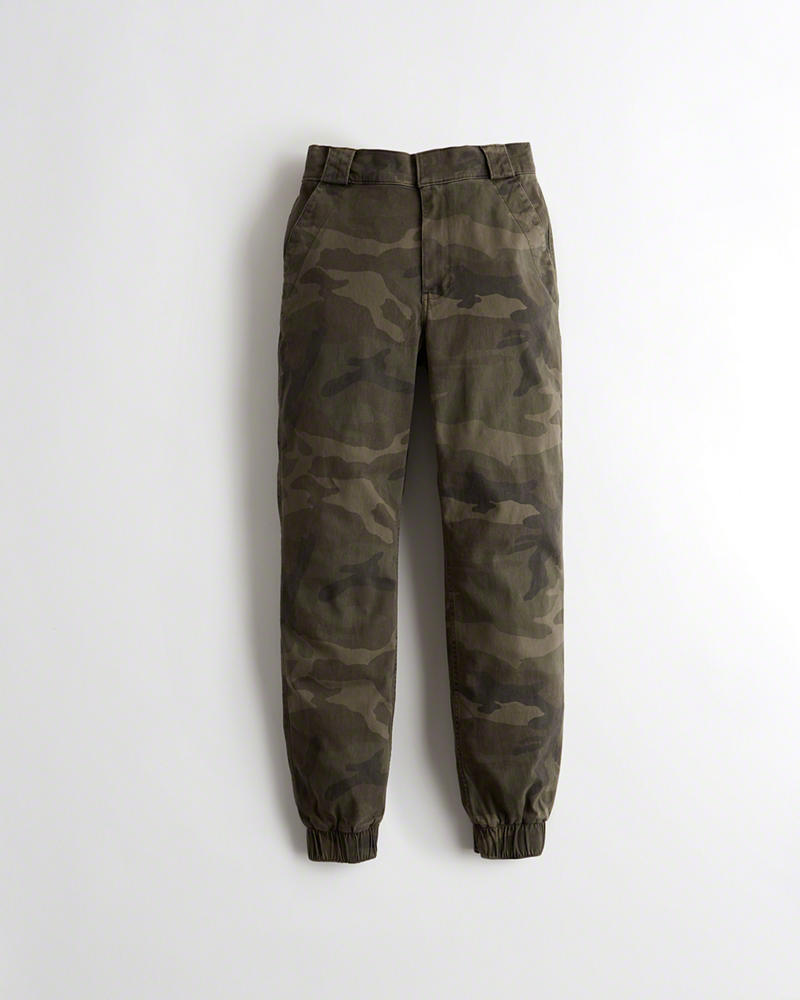 Hollister high on sale rise twill joggers